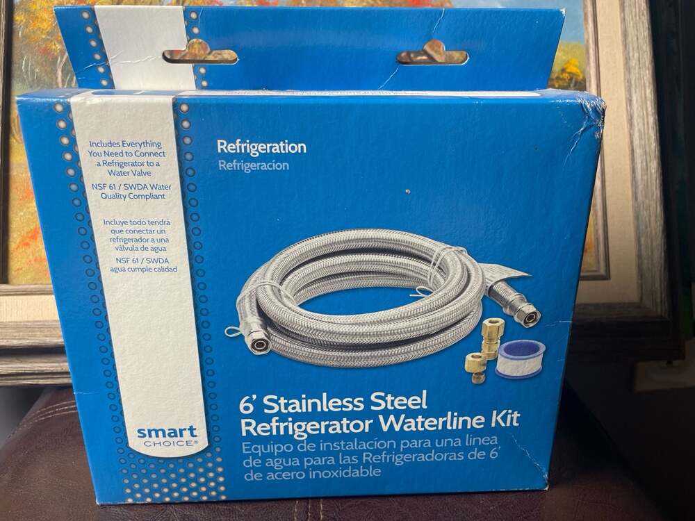 Smart Choice 6' Stainless Steel Refrigerator Waterline Kit